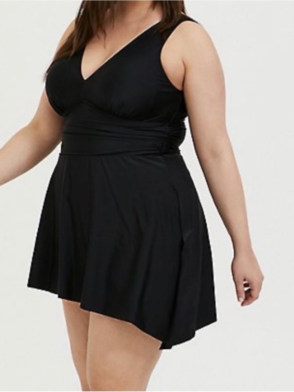 NWT Torrid Black V-Neck Swimdress
